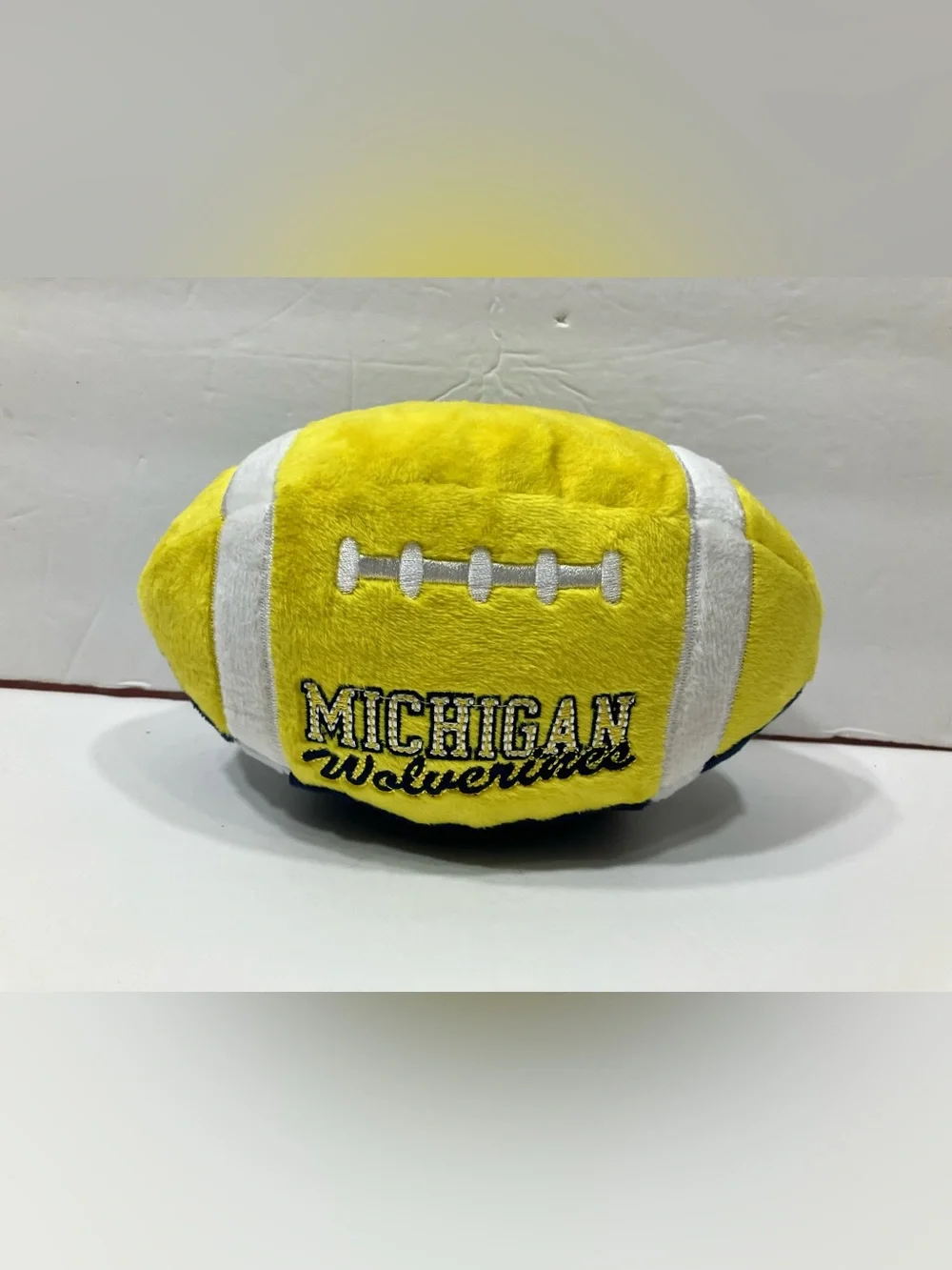 BARK Michigan Wolverines Fetchin' Football Dog Toy
